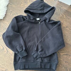 TNA Black Zip-Up Hoodie Sweatshirt